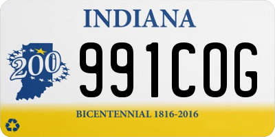 IN license plate 991COG