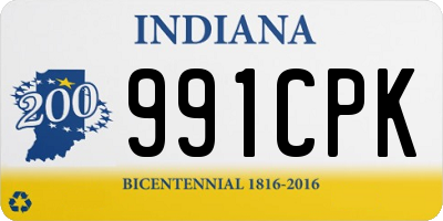 IN license plate 991CPK