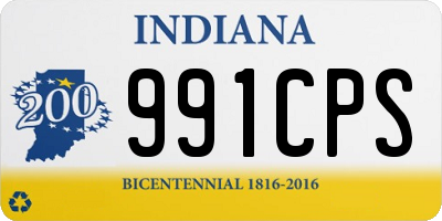 IN license plate 991CPS