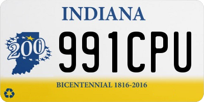 IN license plate 991CPU