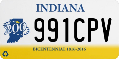 IN license plate 991CPV