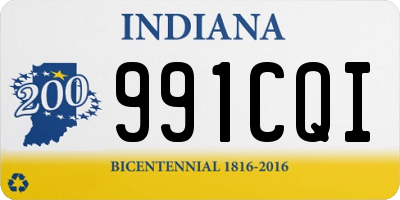 IN license plate 991CQI