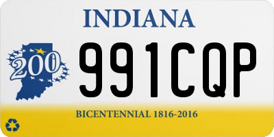 IN license plate 991CQP