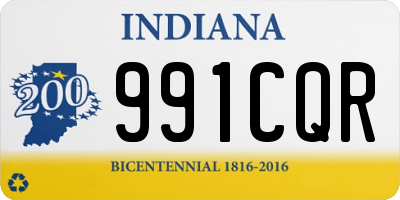 IN license plate 991CQR