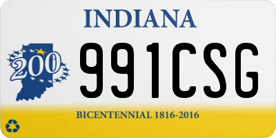 IN license plate 991CSG