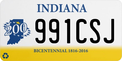 IN license plate 991CSJ