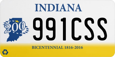 IN license plate 991CSS