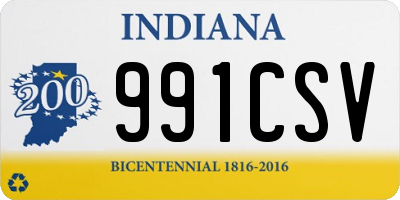 IN license plate 991CSV