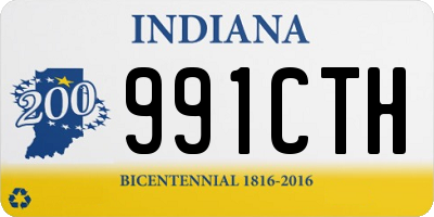 IN license plate 991CTH