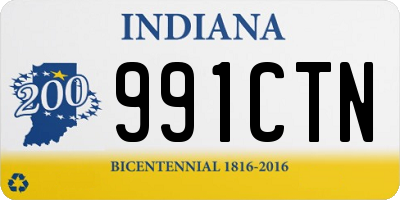 IN license plate 991CTN