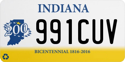 IN license plate 991CUV