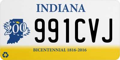 IN license plate 991CVJ