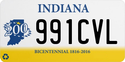 IN license plate 991CVL