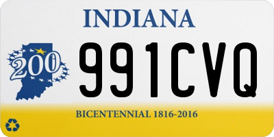 IN license plate 991CVQ