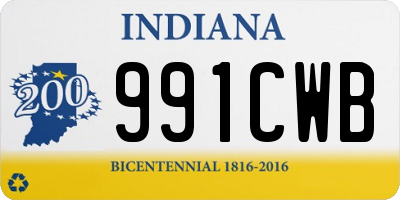 IN license plate 991CWB