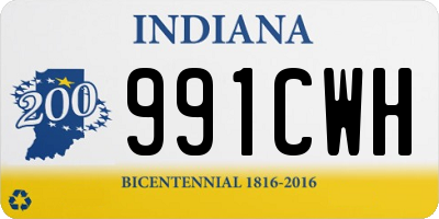 IN license plate 991CWH