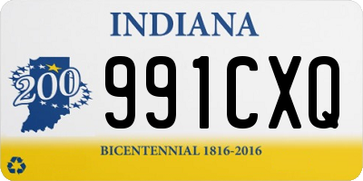 IN license plate 991CXQ