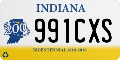 IN license plate 991CXS