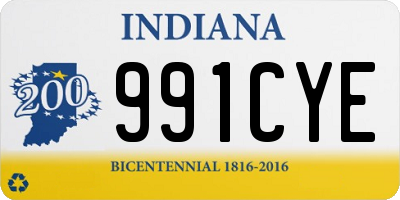 IN license plate 991CYE