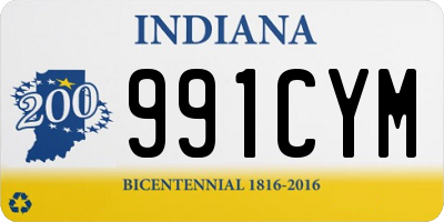 IN license plate 991CYM