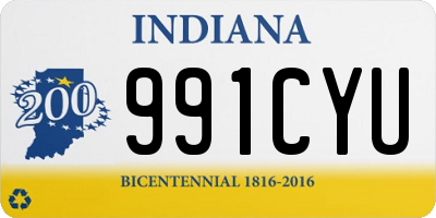 IN license plate 991CYU