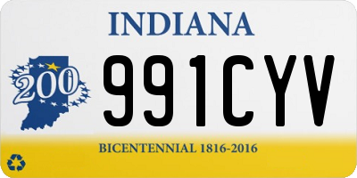 IN license plate 991CYV