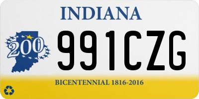 IN license plate 991CZG