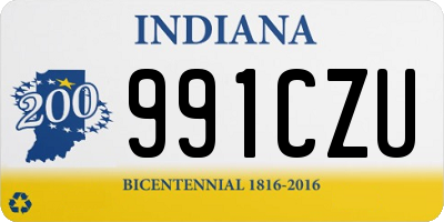 IN license plate 991CZU