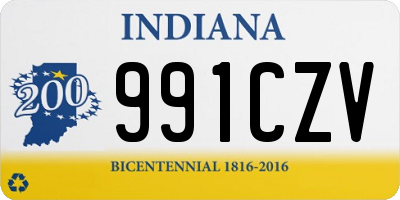 IN license plate 991CZV