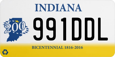 IN license plate 991DDL