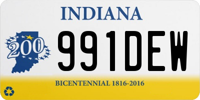 IN license plate 991DEW