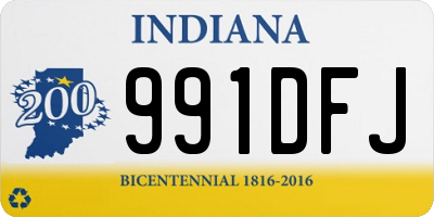 IN license plate 991DFJ