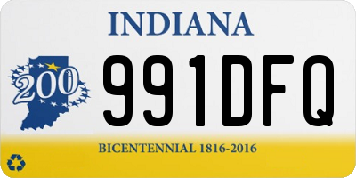 IN license plate 991DFQ