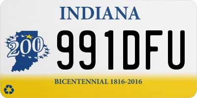 IN license plate 991DFU