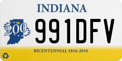 IN license plate 991DFV