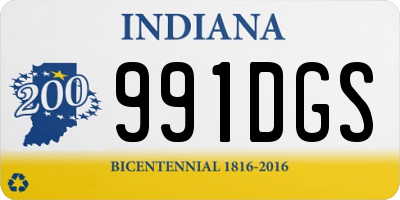 IN license plate 991DGS