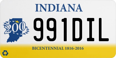 IN license plate 991DIL