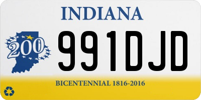 IN license plate 991DJD