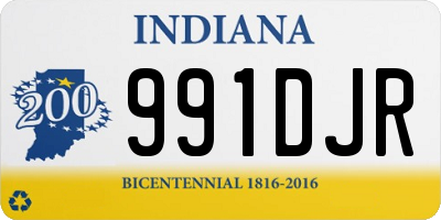 IN license plate 991DJR