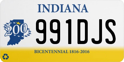 IN license plate 991DJS