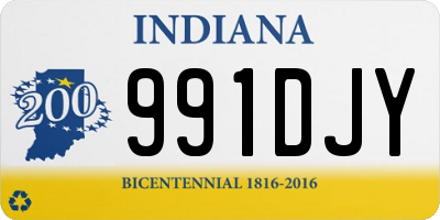 IN license plate 991DJY