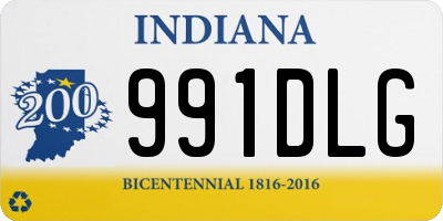 IN license plate 991DLG