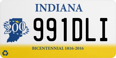 IN license plate 991DLI