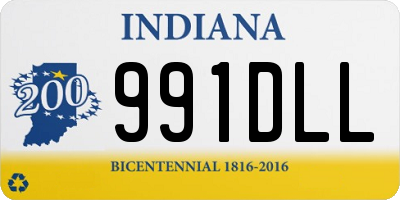 IN license plate 991DLL