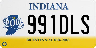 IN license plate 991DLS