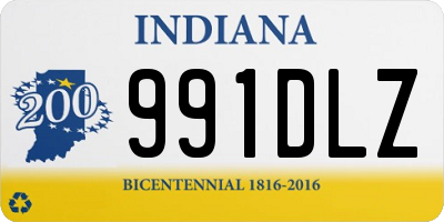 IN license plate 991DLZ