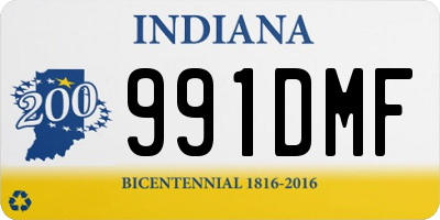 IN license plate 991DMF