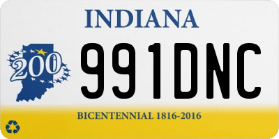 IN license plate 991DNC