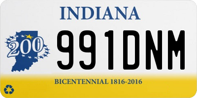 IN license plate 991DNM