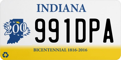 IN license plate 991DPA